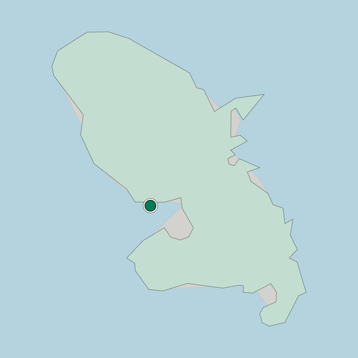 Map showing Fort-de-France — In Martinique