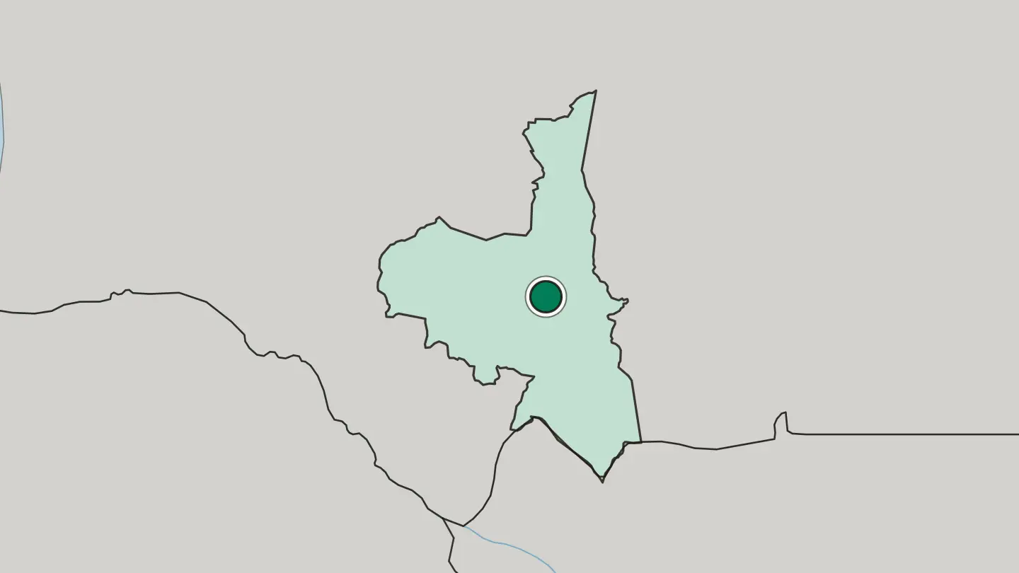 Map of Kiffa in Mauritania