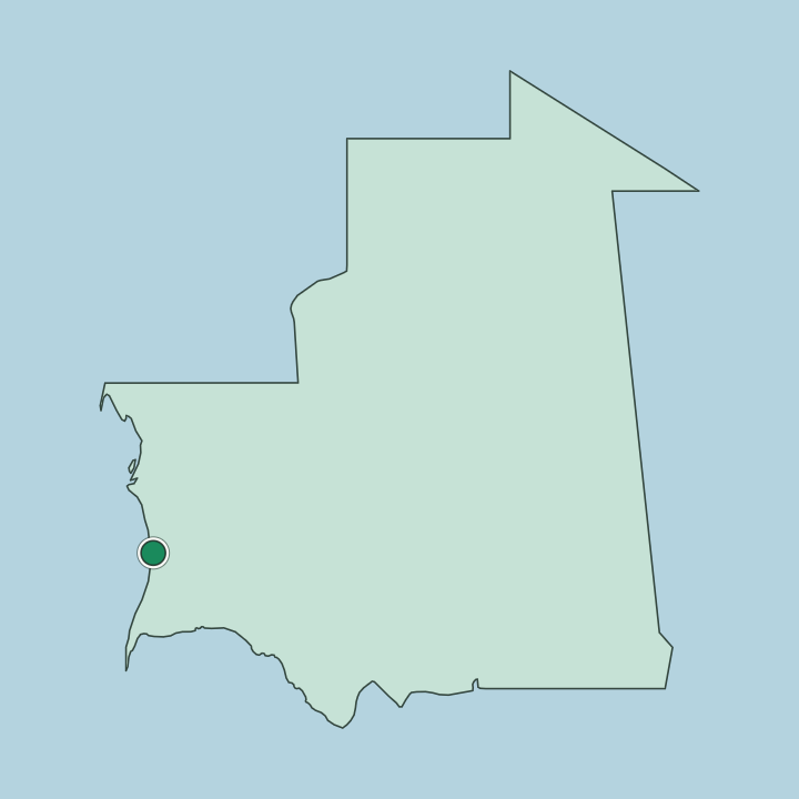 Map showing Nouakchott — In Mauritania
