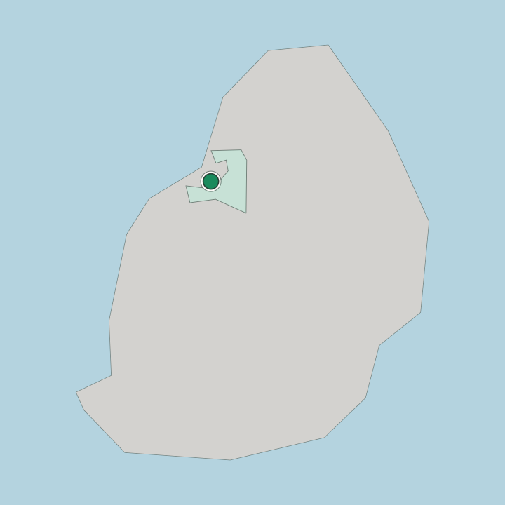 Map showing Port Louis — In Mauritius