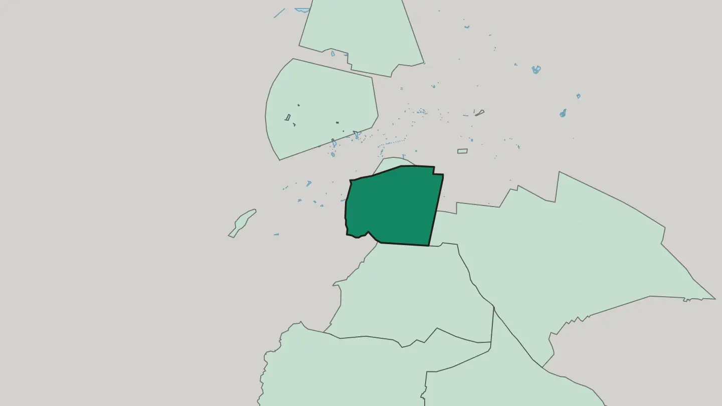 Map of Benito Juárez in Mexico City