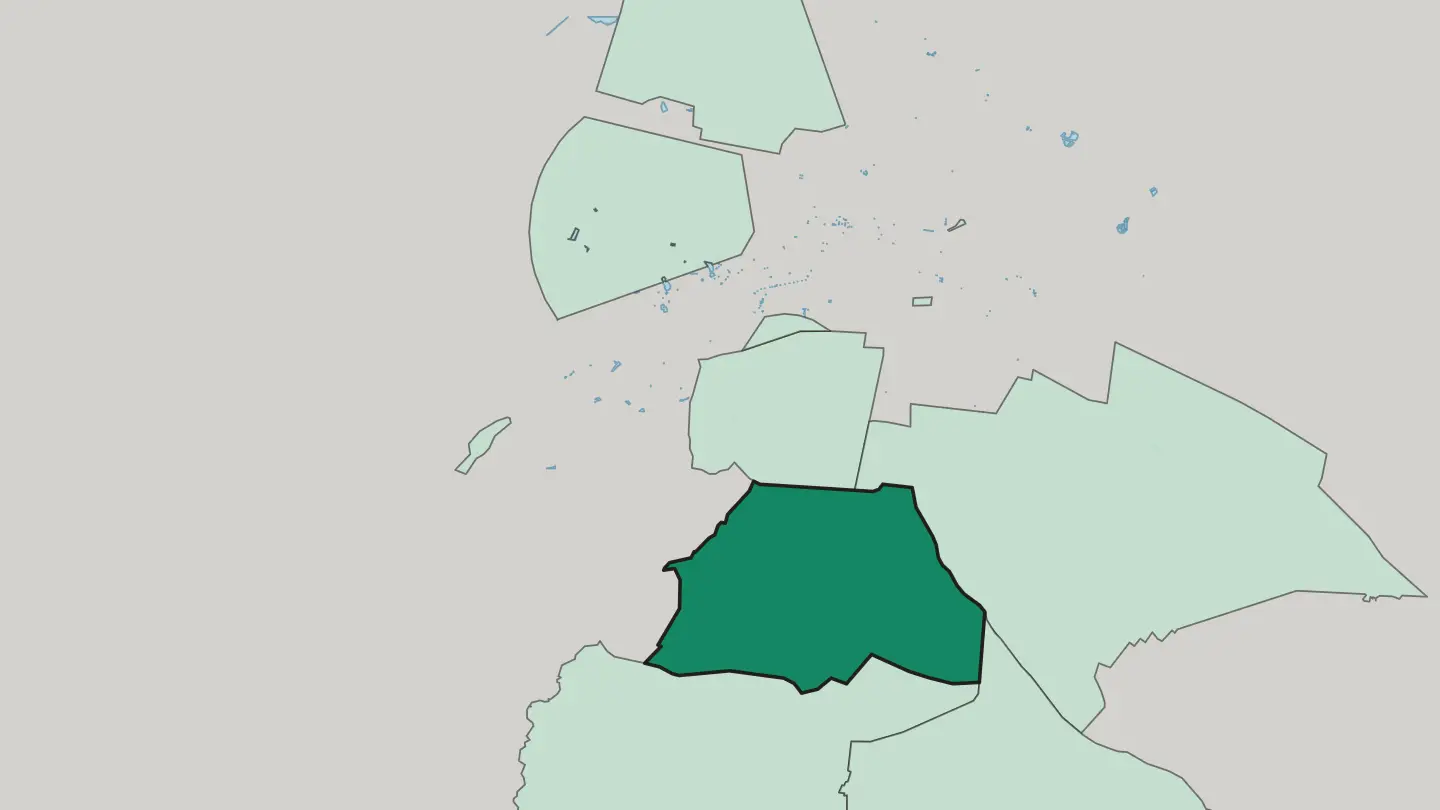 Map of Coyoacán in Mexico City