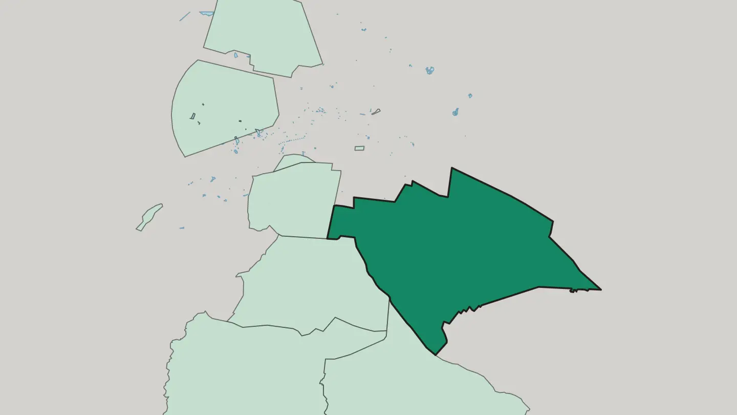 Map of Iztapalapa in Mexico City