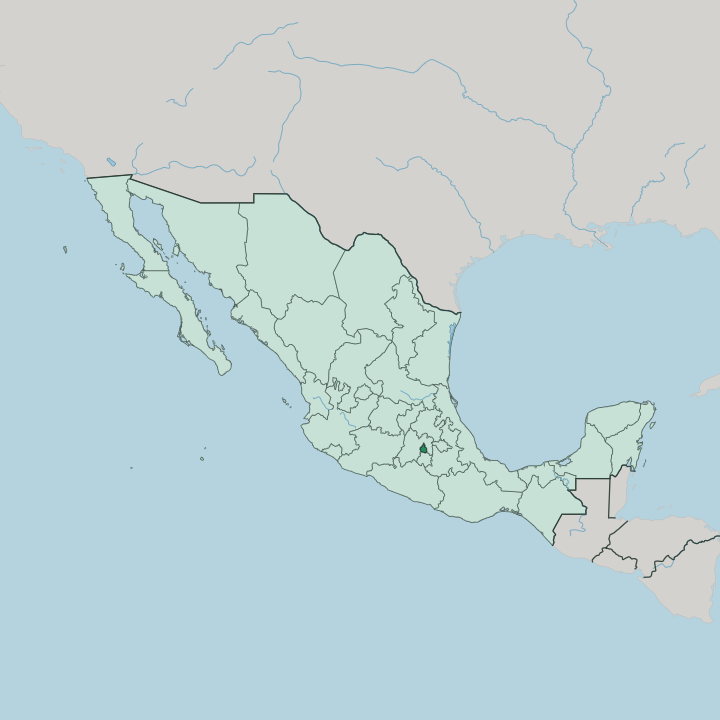 Map showing Ciudad de México — In Mexico