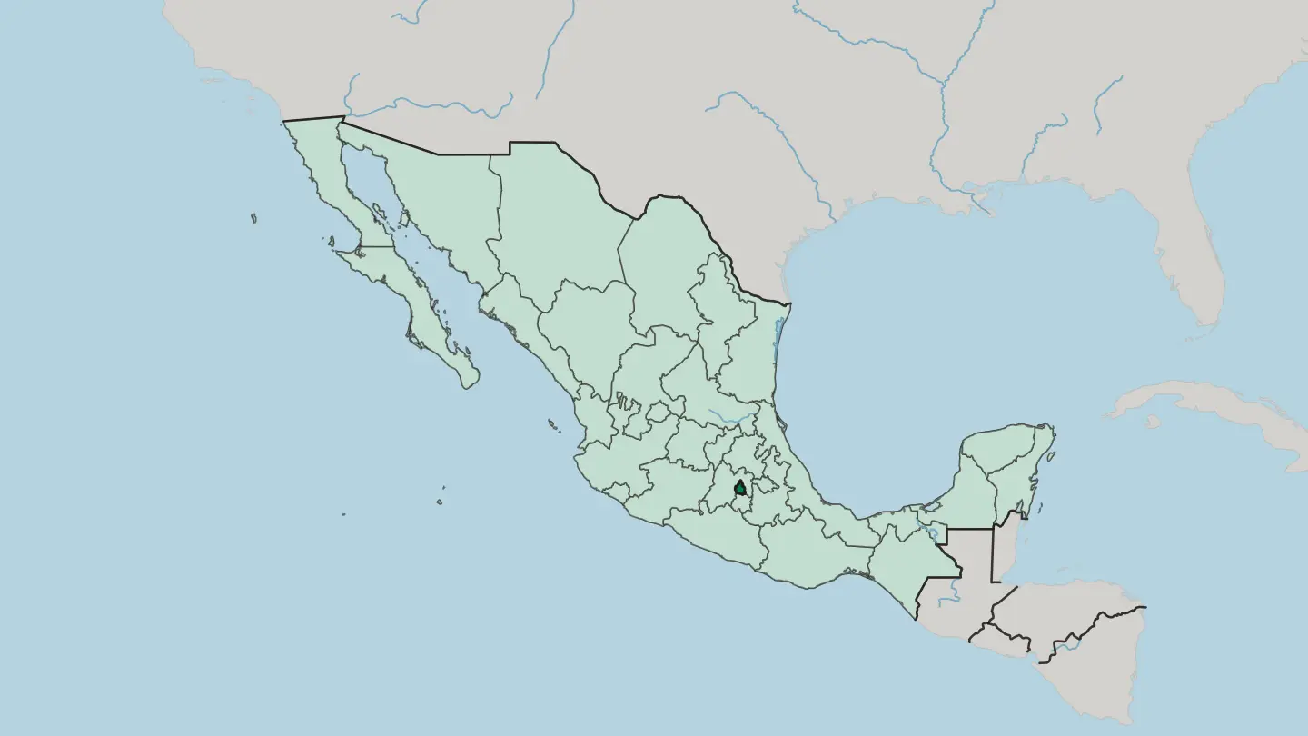 Map of Ciudad de México in Mexico