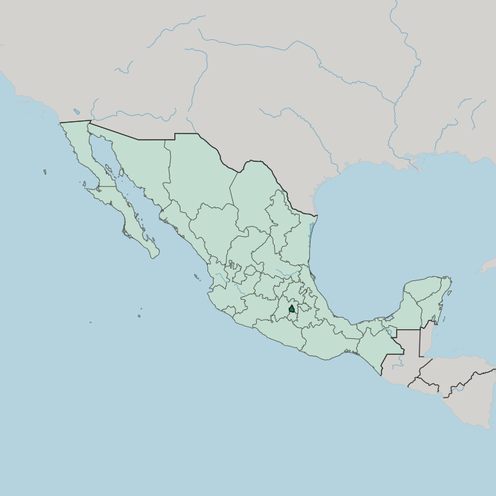 Map showing Ciudad de México — In Mexico