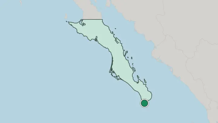 Map of Cabo San Lucas in Mexico