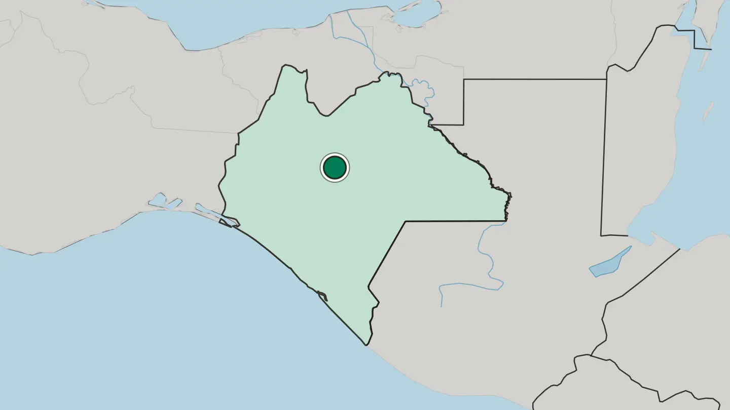 Map of San Cristóbal de las Casas in Mexico