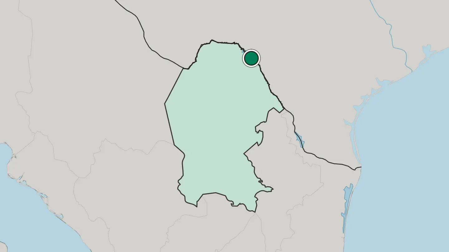 Map of Ciudad Acuña in Mexico