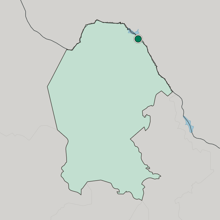 Map showing Ciudad Acuña — In Estado de Coahuila de Zaragoza