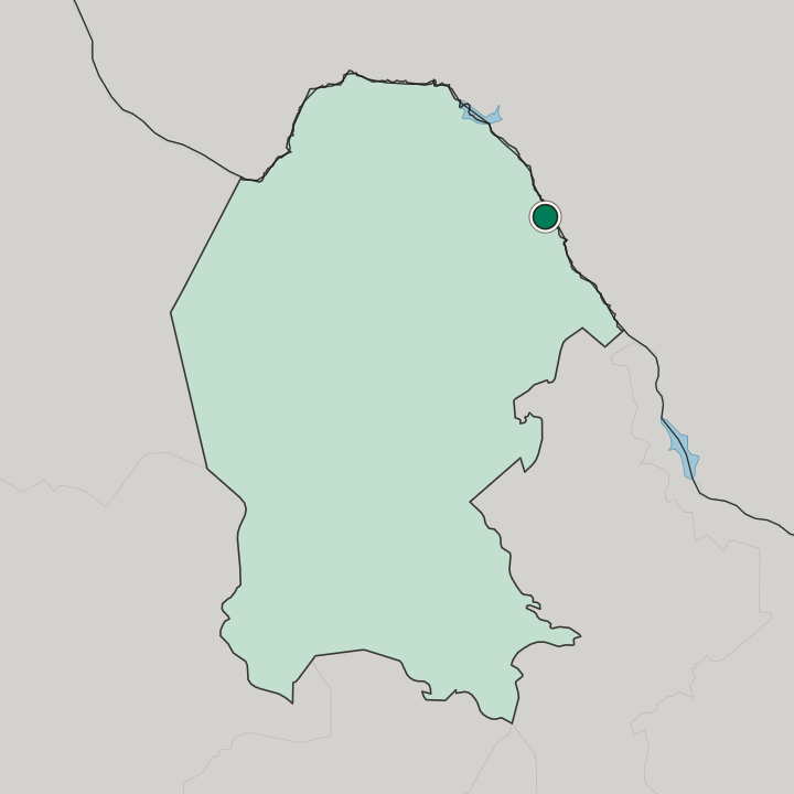 Map showing Piedras Negras — In Estado de Coahuila de Zaragoza