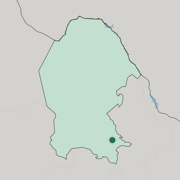Map showing Saltillo — In Estado de Coahuila de Zaragoza