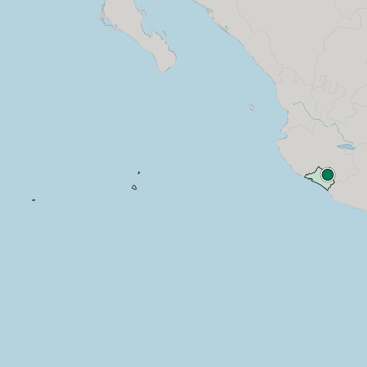 Map showing Colima — In Estado de Colima