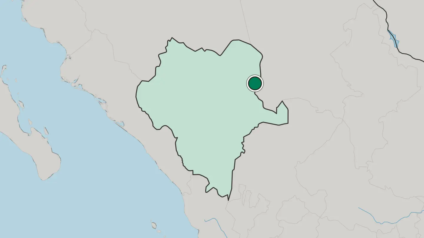 Map of Gómez Palacio in Mexico