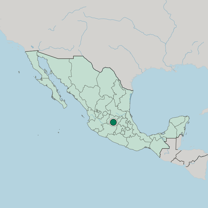 Map showing Celaya — In Mexico