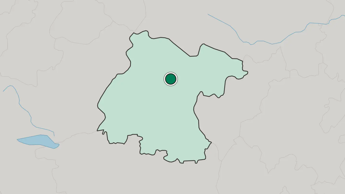 Map of Dolores Hidalgo in Mexico