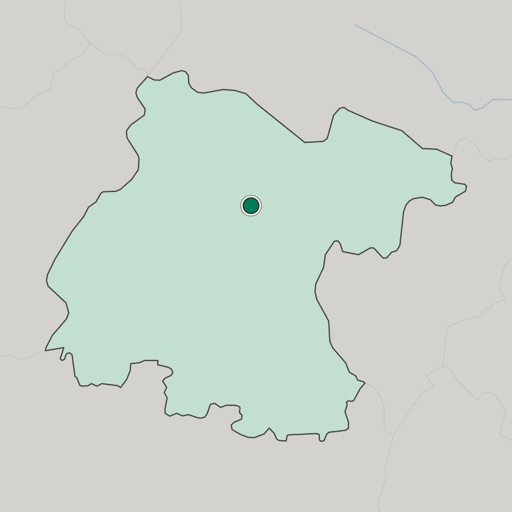 Map showing Dolores Hidalgo — In Estado de Guanajuato