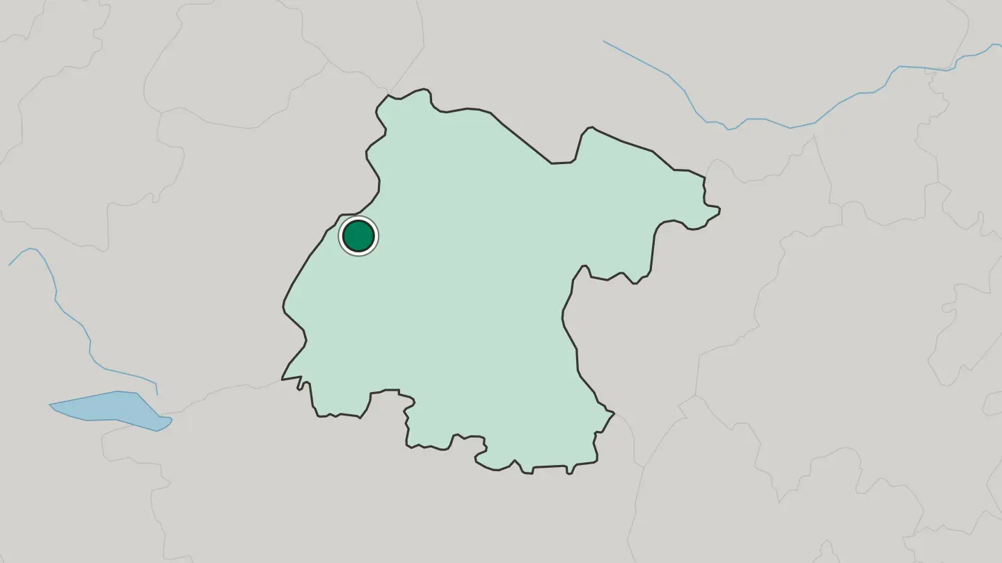 Map of León de los Aldama in Mexico