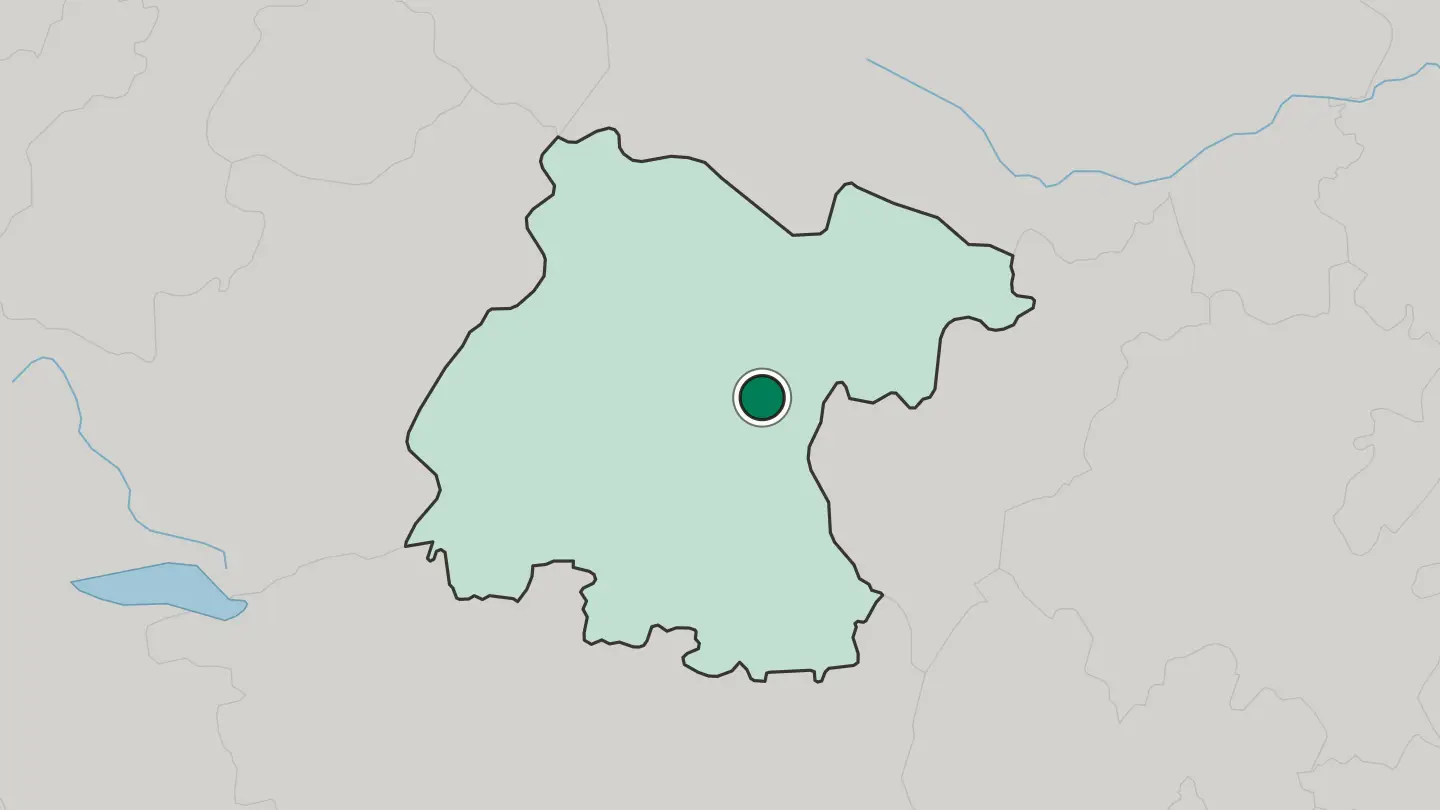 Map of San Miguel de Allende in Mexico