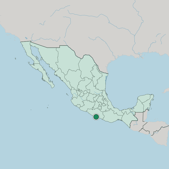 Map showing Acapulco de Juárez — In Mexico