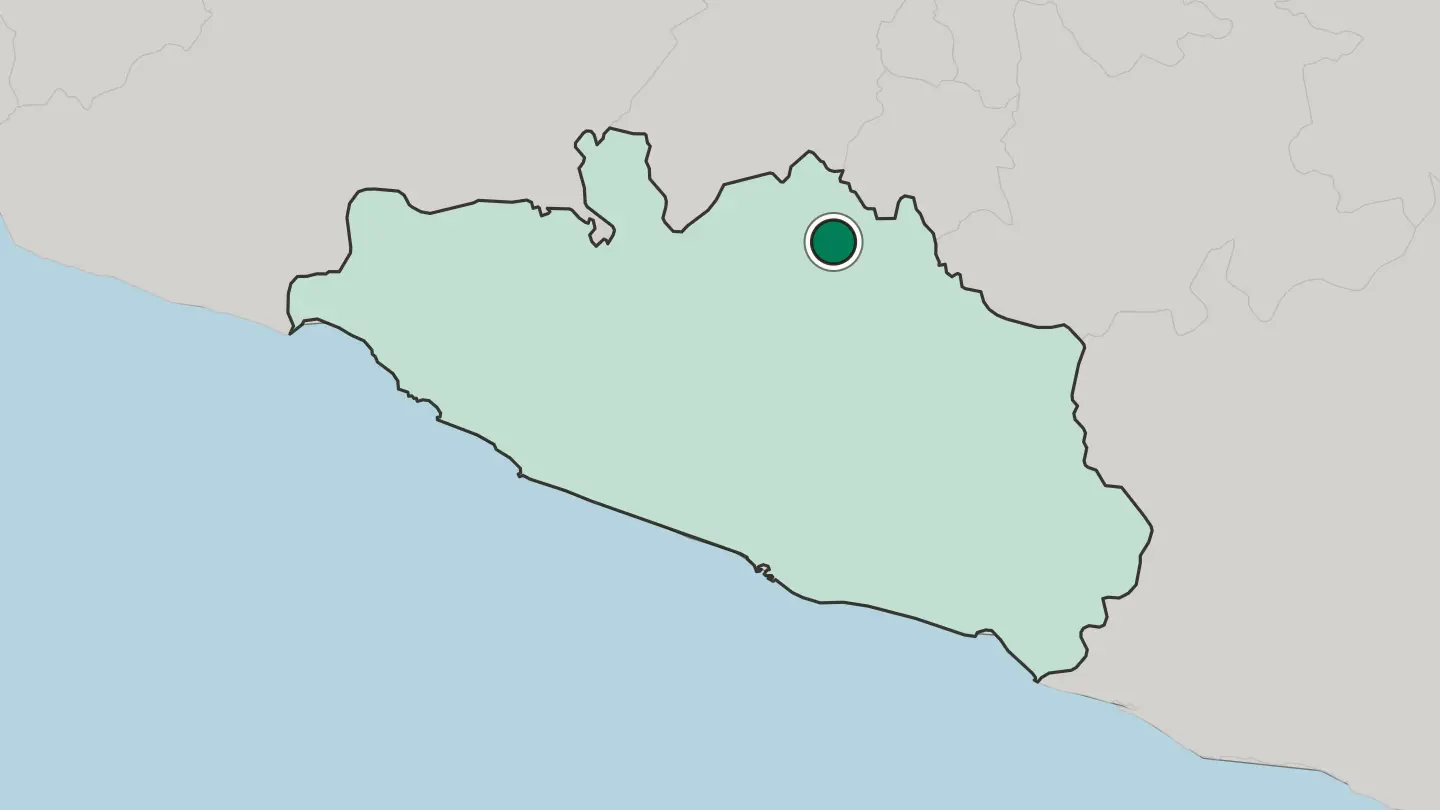 Map of Iguala de la Independencia in Mexico