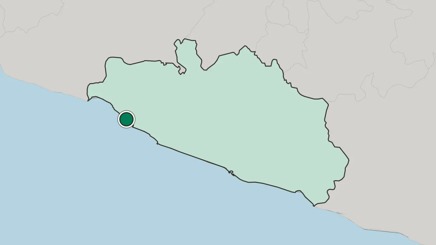 Map of Ixtapa-Zihuatanejo in Mexico
