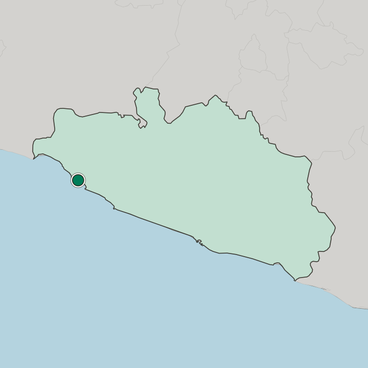 Map showing Ixtapa-Zihuatanejo — In Estado de Guerrero
