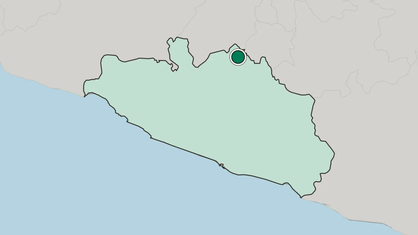 Map of Taxco de Alarcón in Mexico