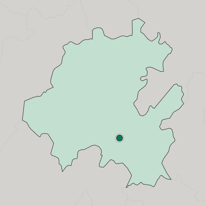 Map showing Pachuca de Soto — In Estado de Hidalgo
