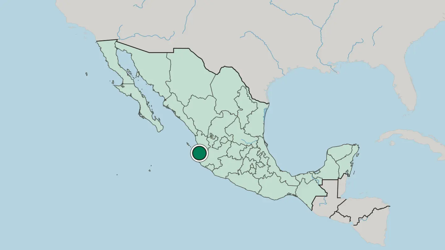 Map of Puerto Vallarta in Mexico