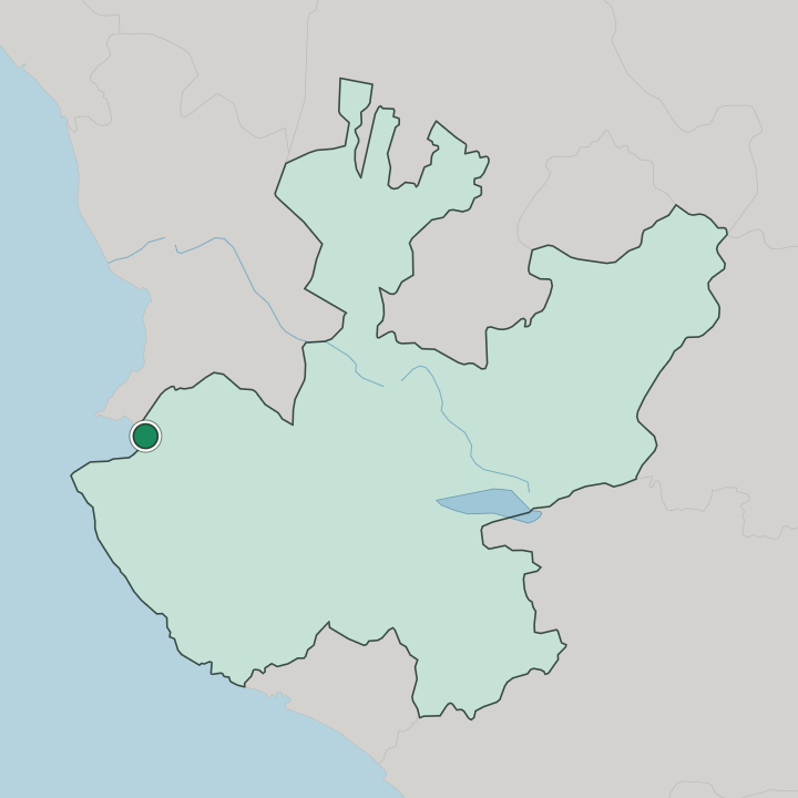 Map showing Puerto Vallarta — In Estado de Jalisco
