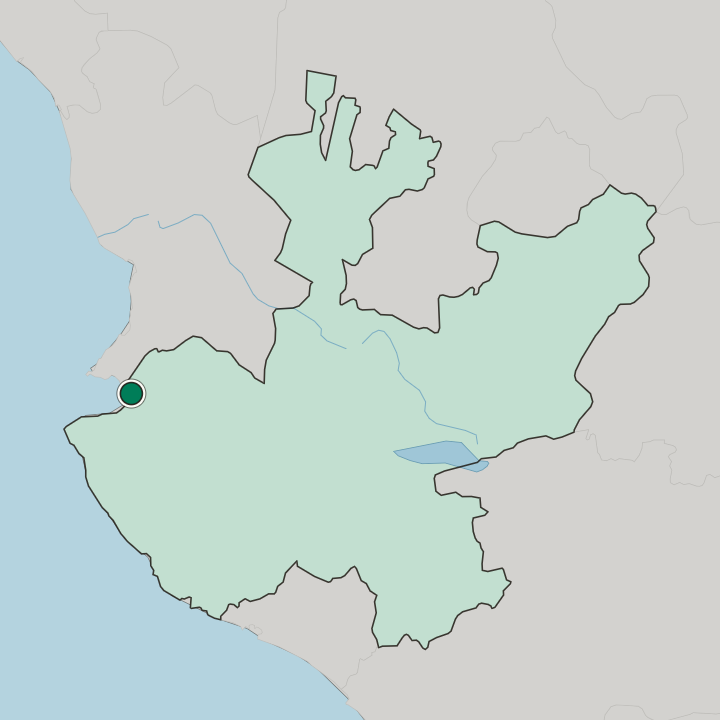 Map showing Puerto Vallarta — In Estado de Jalisco