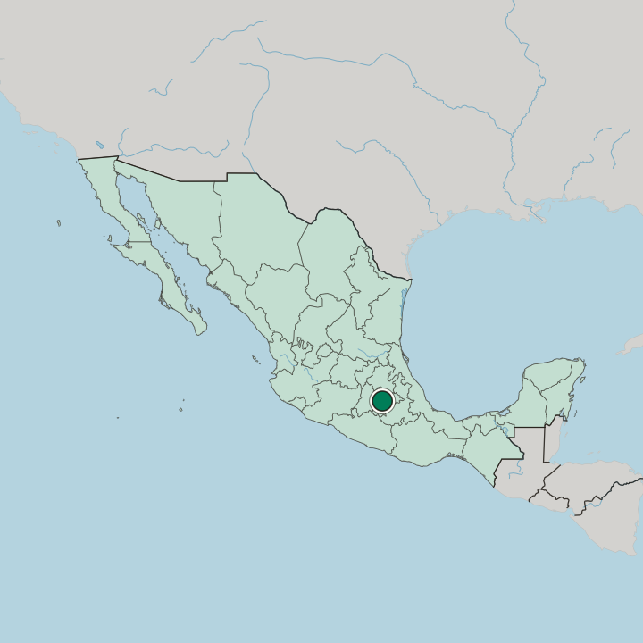Map showing Chalco — In Mexico