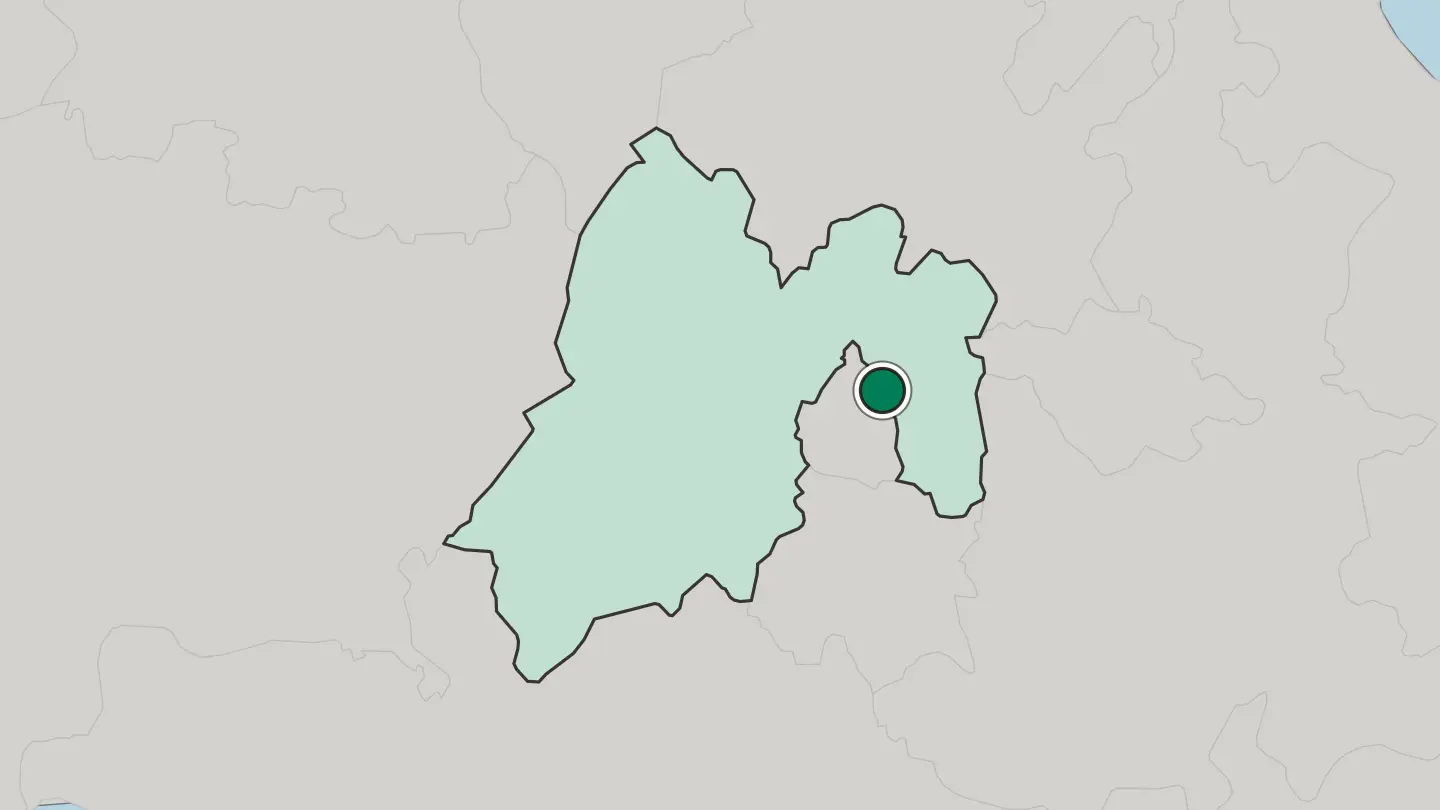 Map of Ciudad Nezahualcoyotl in Mexico