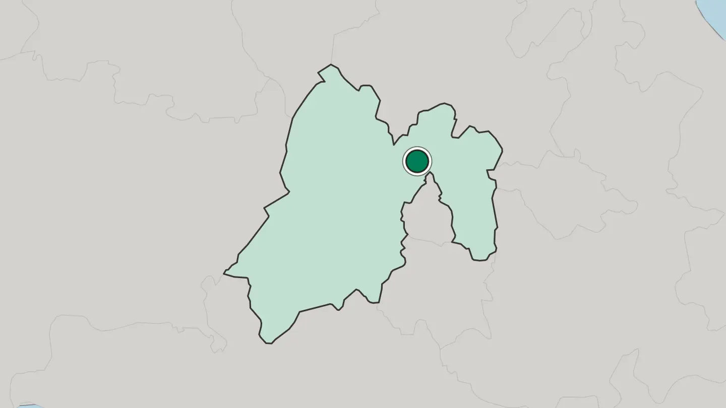 Map of Cuautitlán Izcalli in Mexico