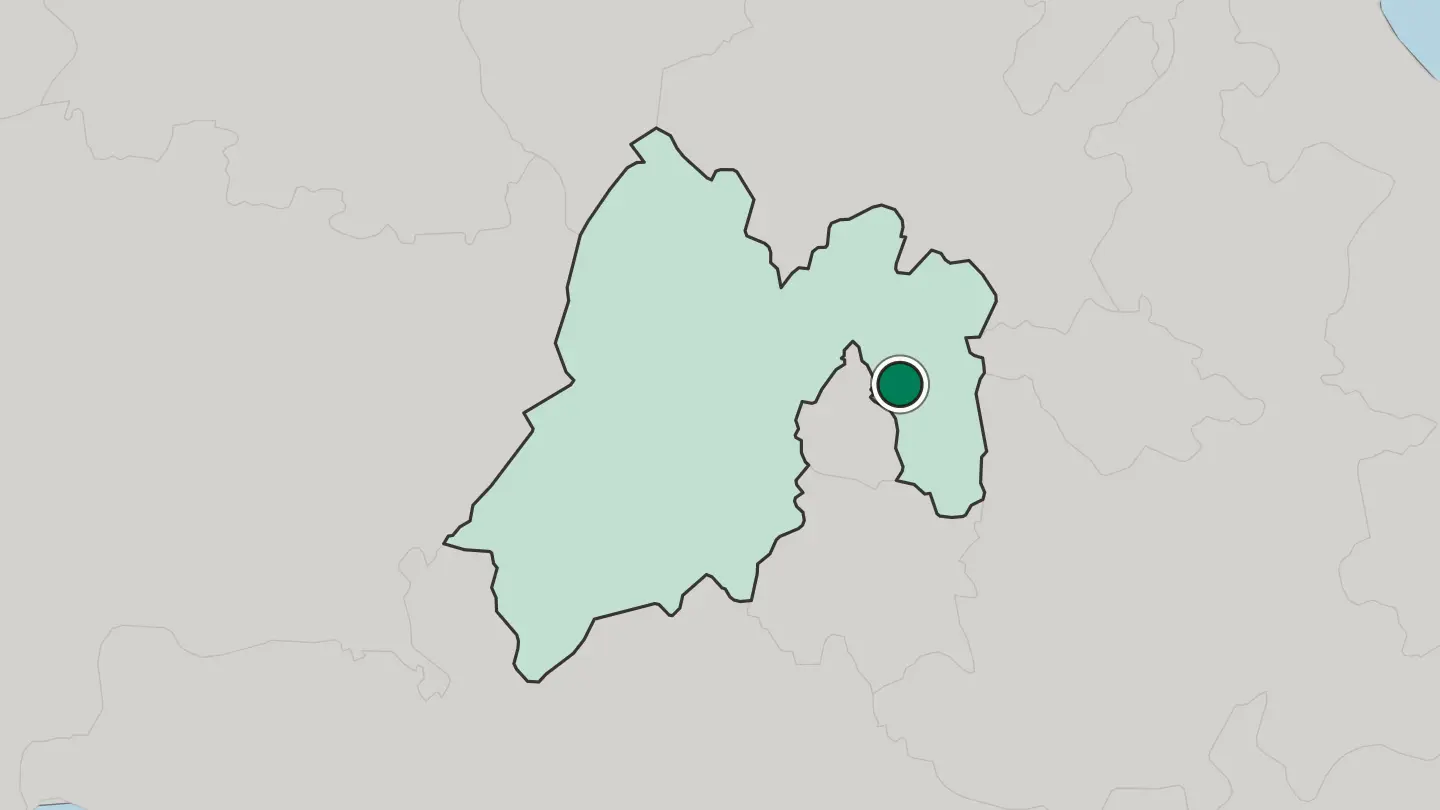 Map of Santa María Chimalhuacán in Mexico