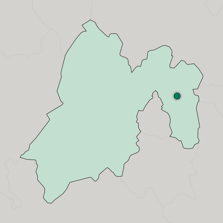 Map showing Texcoco de Mora — In Estado de México