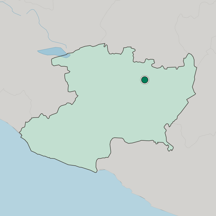 Map showing Morelia — In Estado de Michoacán de Ocampo
