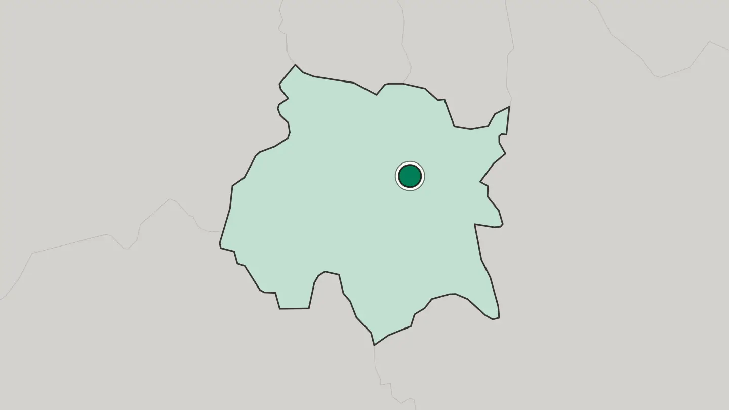 Map of Cuautla in Mexico