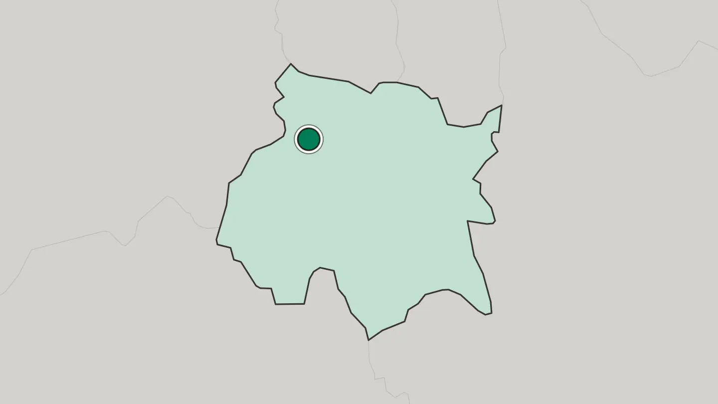 Map of Cuernavaca in Mexico