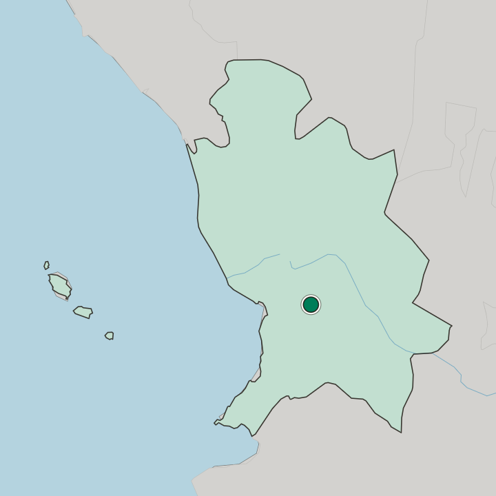 Map showing Tepic — In Estado de Nayarit