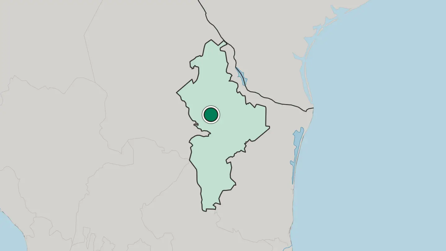 Map of Ciudad Apodaca in Mexico