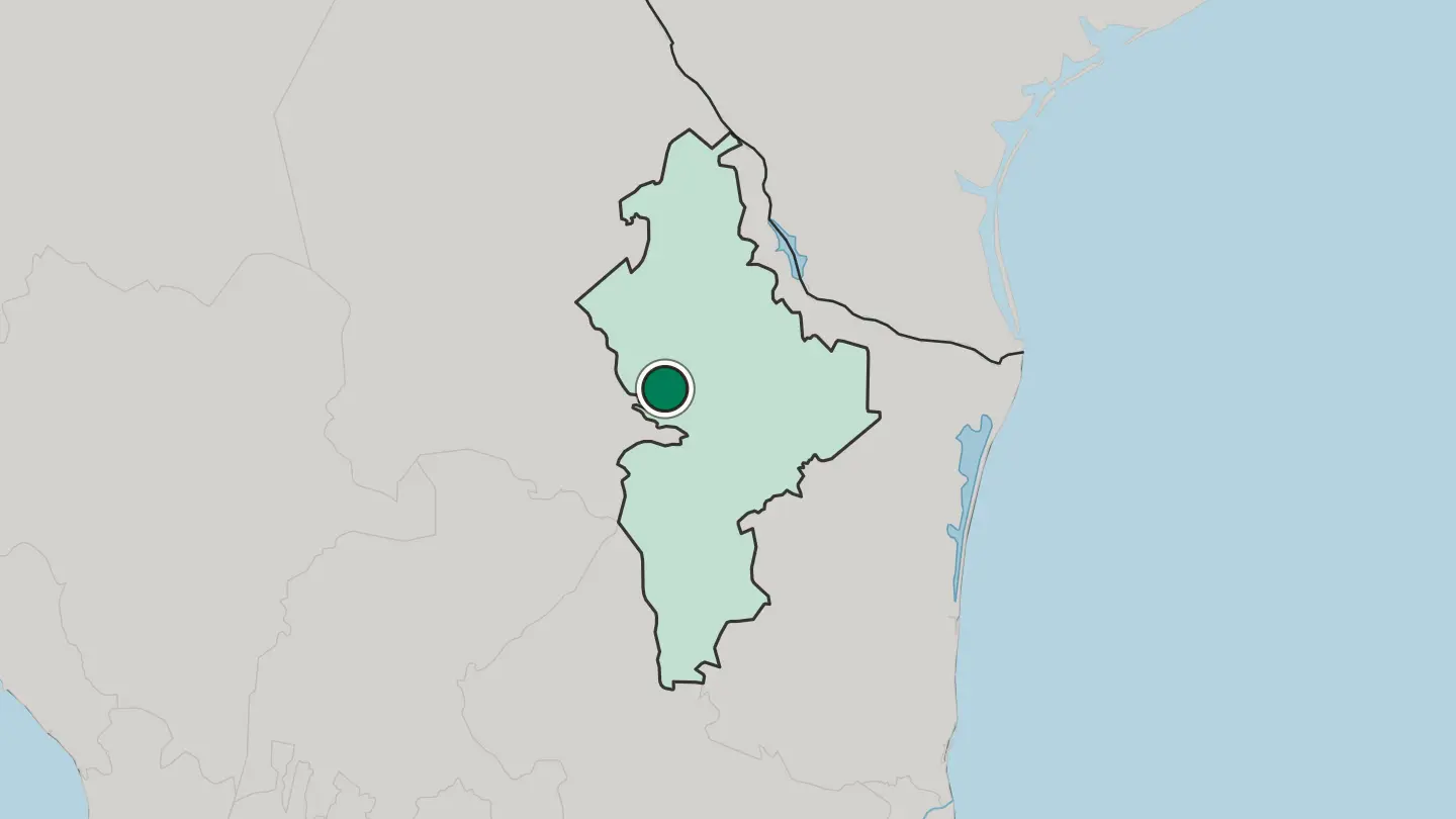 Map of San Pedro Garza García in Mexico