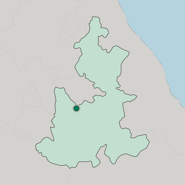 Map showing Puebla — In Estado de Puebla