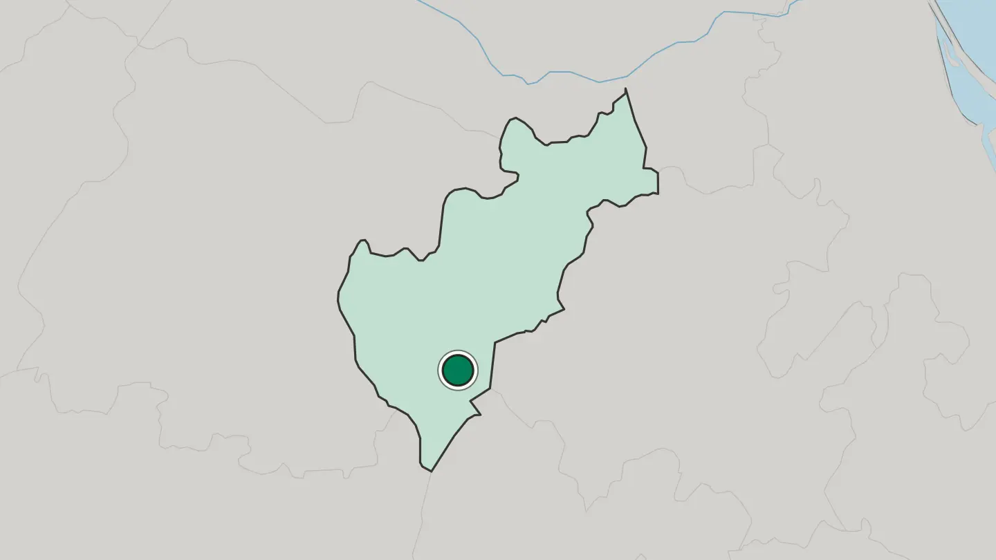 Map of San Juan del Río in Mexico