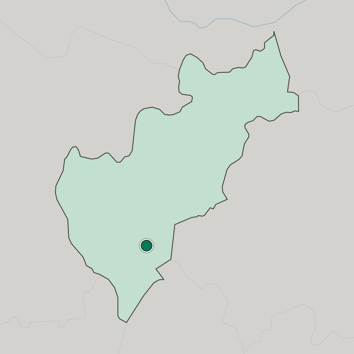 Map showing San Juan del Río — In Estado de Querétaro