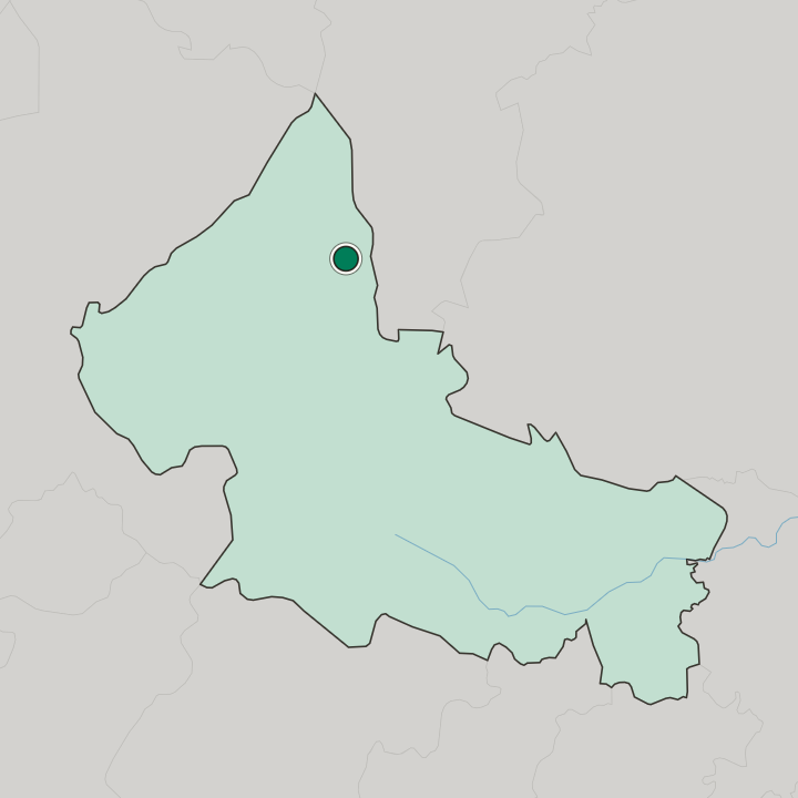 Map showing Matehuala — In Estado de San Luis Potosí