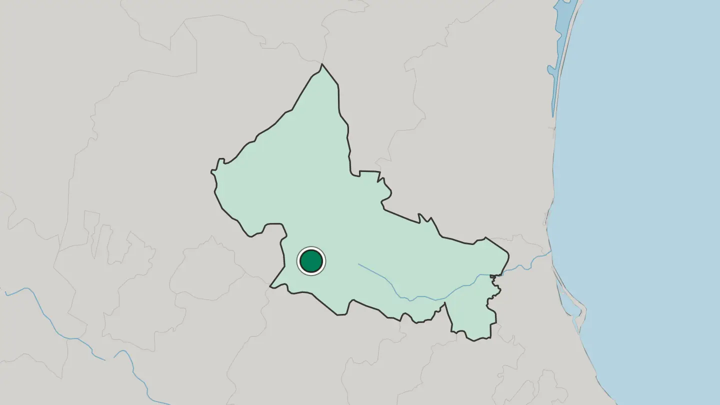 Map of San Luis Potosí in Mexico