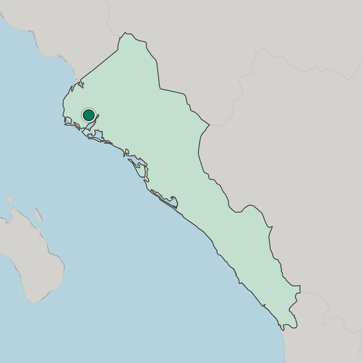 Map showing Los Mochis — In Estado de Sinaloa