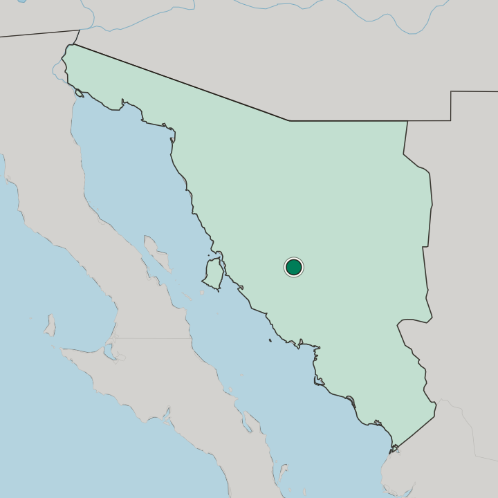 Map showing Pitic — In Estado de Sonora